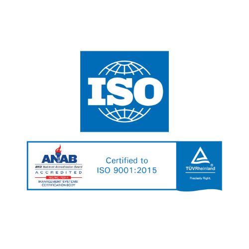 ISO 9001 certification badge
